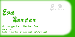 eva marter business card